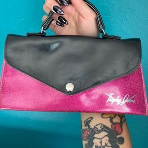 Trophy Queen clutch purse with matching wallet